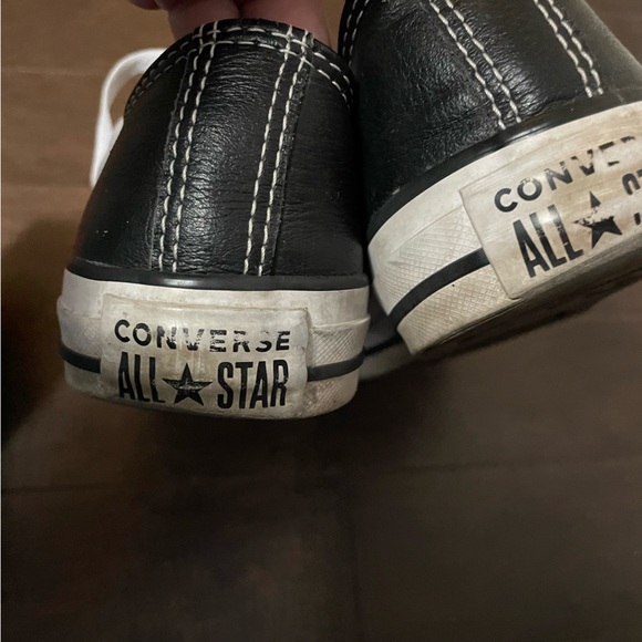 Converse Chuck Taylor All Star Low Top Black Leather Sneakers Wen 7 Men 5 - Picture 13 of 13